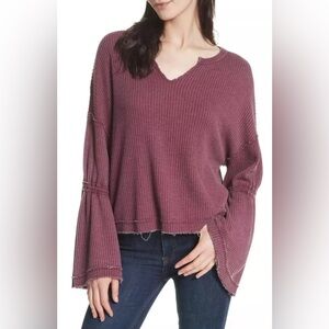 We The Free Mauve Long Sleeve Top